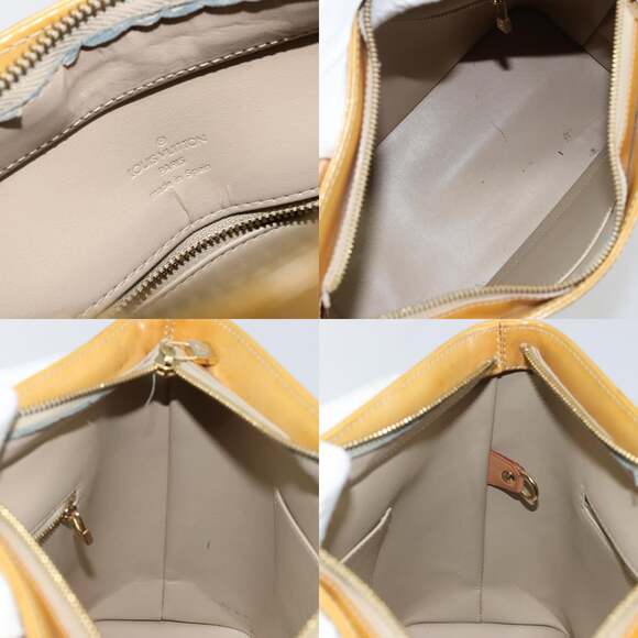 LOUIS VUITTON Monogram Vernis Houston Hand Bag Beige M91004 - Picture 12 of 13